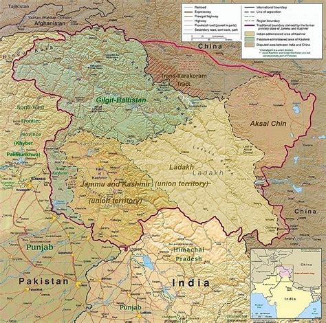 Kashmir - WorldAtlas