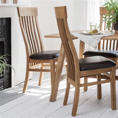 Solid Oak Dining Chairs With Contemporary Spaces - Image to u