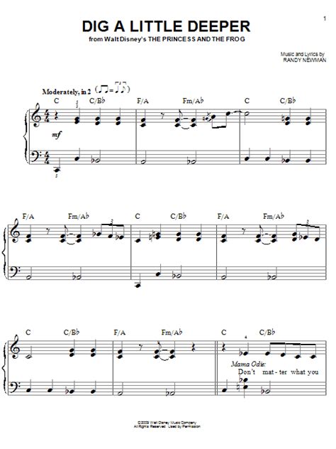 Dig A Little Deeper | Sheet Music Direct