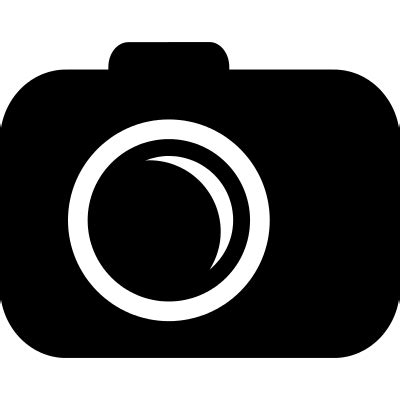 Camera silhouette with lens outline ⋆ Free Vectors, Logos, Icons and ...