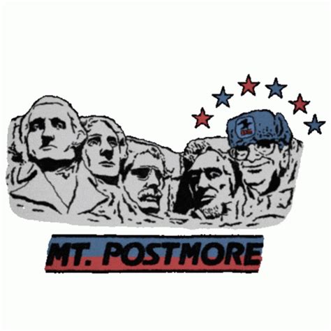 Mount Rushmore Postman Sticker – Mount Rushmore Postman Post Office ...