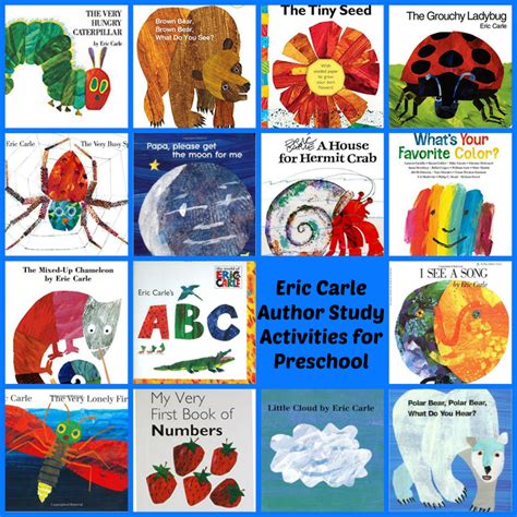 Eric Carle Theme and Author Study Activities for Preschool! | Eric ...