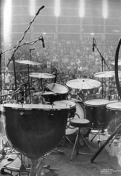 John Bonham's Drum Kit, c. 1973 | Led Zeppelin | Drums, Zeppelin ...