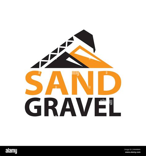 Vector logo of sand mining and trading Stock Vector Image & Art - Alamy