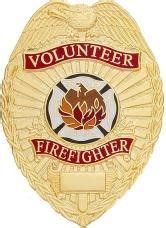 Volunteer Firefighter Badge - W53 | Stock Badges | Badge & Wallet | Volunteer firefighter ...