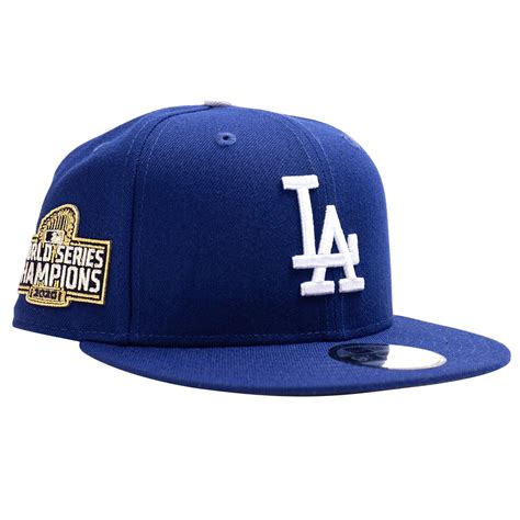 new era x mlb los angeles dodgers world series 2020 snapback cap blue