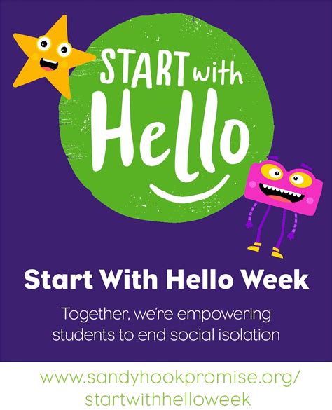 Start With Hello Week Social Media Action Kit — Sandy Hook Promise