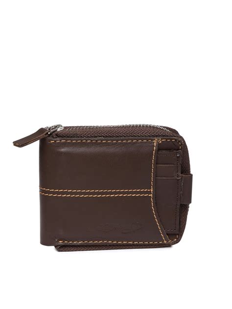 Buy Ed Hardy Unisex Brown Solid Zip Around Wallet - Wallets for Unisex 2238767 | Myntra