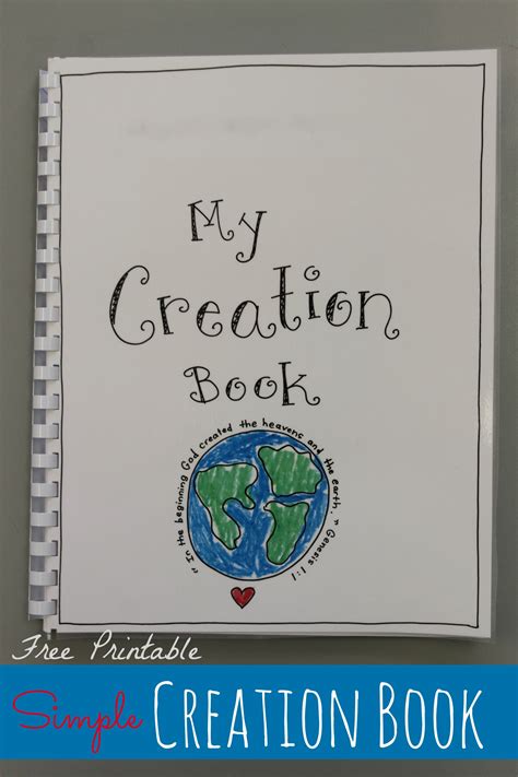 Creation Book – FREE Printable! Creation Bible Crafts, Bible Story Crafts, Bible Crafts For Kids ...