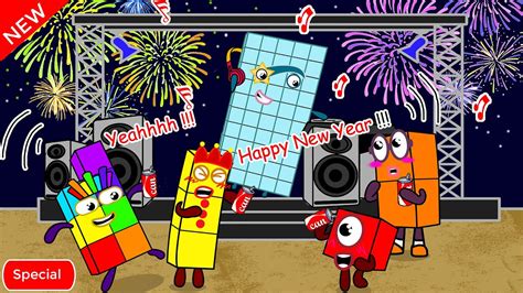 Happy New Year Everybody!!! Numberblocks Fanmade Coloring Story - YouTube