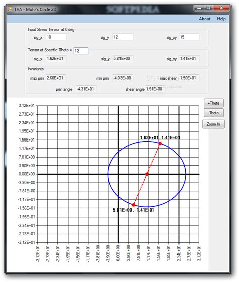 Mohr's Circle 2D 1.0.0.0 - Download, Screenshots