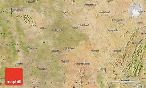 Satellite Map of Guntakal