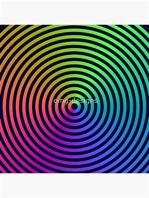 "Rainbow Spiral Illusion" Poster for Sale by omg-designs | Redbubble