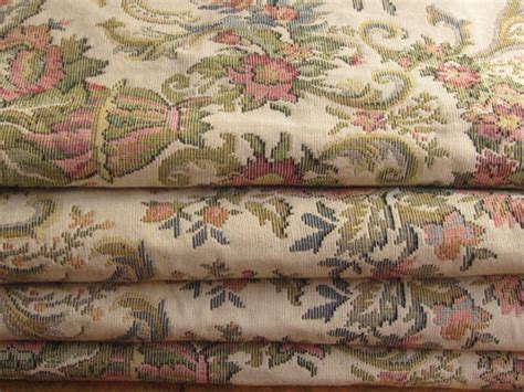 Tapestry Fabric, Vintage Floral by Queen Decor - Victorian - Upholstery Fabric - by Etsy