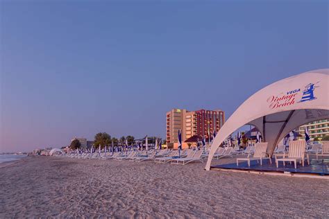 Blue Flag private beach at Vega Resort Mamaia