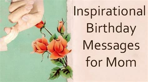 Inspirational Birthday Messages for Mom