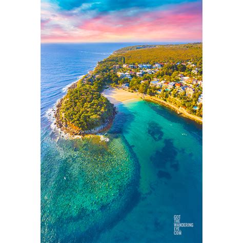 Shelly Beach Aerial Manly | Buy Fine Art Photography by Allan Chan