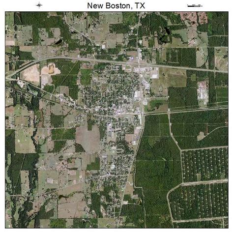 Aerial Photography Map of New Boston, TX Texas