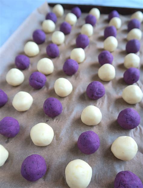 Easy Baked Mochi Balls with Sweet Potato and Ube | Hawaiian sweet ...