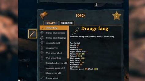 Valheim Draugr Bow: How To Craft And Get Draugr Fang