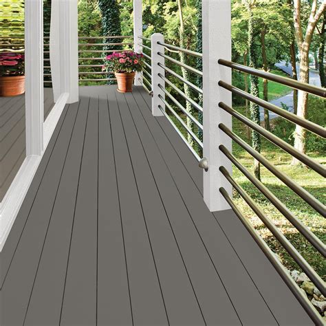 BEHR DECKplus 5 gal. #SC-131 Pewter Solid Color Waterproofing Exterior Wood Stain 21305 - The ...