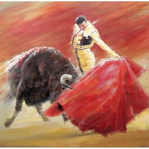 Matador And Bull Oil Painting at PaintingValley.com | Explore collection of Matador And Bull Oil ...