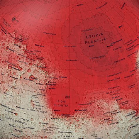 A Topographic Map of Mars