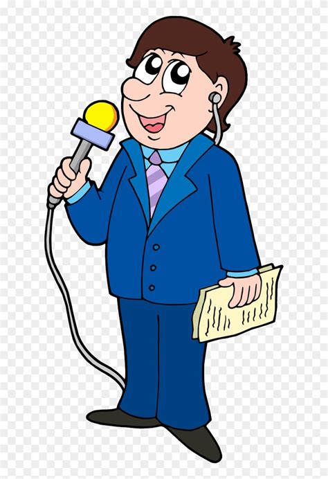 Reporter Png - Journalist Cartoon - Free Transparent PNG Clipart Images Download