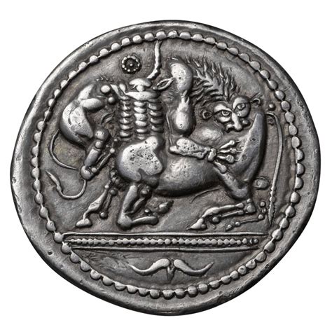 Ancient Greek Silver Tetradrachm Coin of Akanthos, 510 BC | 1stdibs.com ...