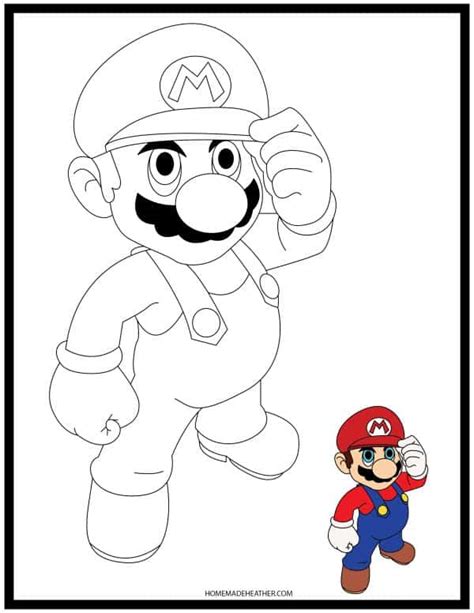 Free Printable Mario Coloring Pages » Homemade Heather