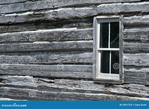 Log Cabin Window stock image. Image of western, tree, wood - 2951723