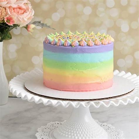 Pastel Rainbow Birthday Cake - Haniela's | Recipes, Cookie & Cake Decorating Tutorials