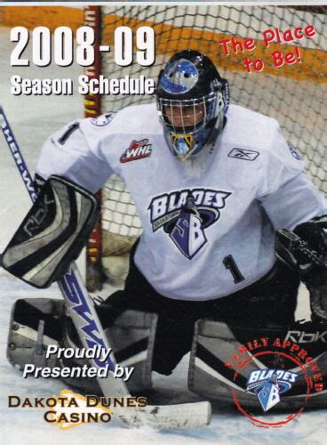 2008-09 SASKATOON BLADES HOCKEY POCKET SCHEDULE | eBay