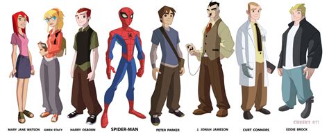 The Spectacular Spider-Man character model sheets... - Blooming Concepts