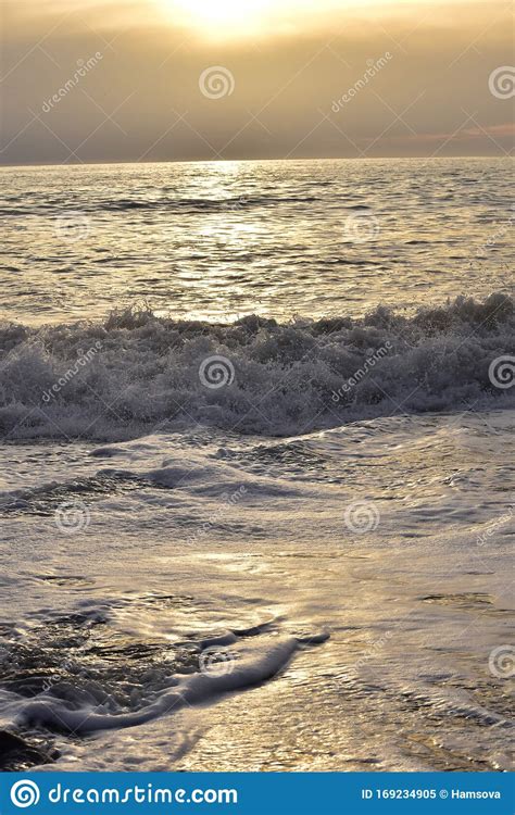 Cape Palliser Sunset by the Coast Waves Detail Stock Image - Image of cape, remote: 169234905