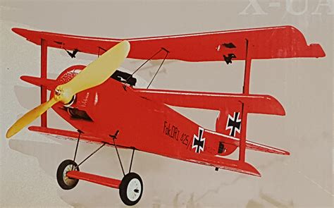 Fokker DR1 Red Baron 3D Foam RC Plane Kit New In Box - General Hobby