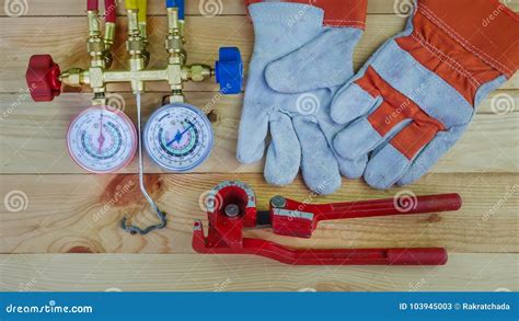 Tools for HVAC stock image. Image of power, cool, measurement - 103945003