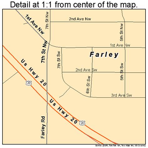 Farley Iowa Street Map 1926760