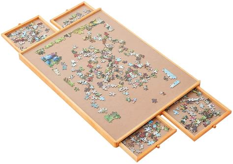 29" Standard Puzzle Board Wooden Jigsaw Table W/Smooth Work Surface Adults Kids | eBay