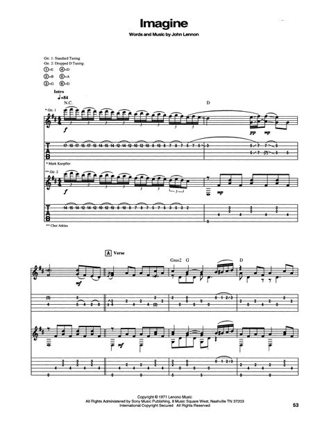 Imagine by Chet Atkins - Guitar Tab - Guitar Instructor