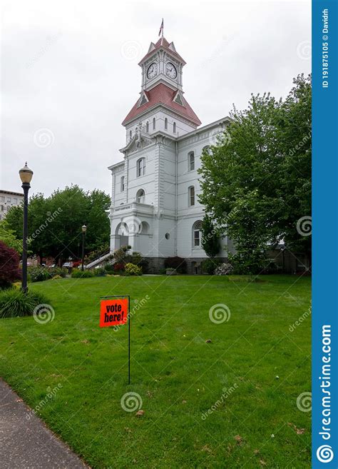 Election Season at the Benton County Courthouse in Corvallis, Oregon ...