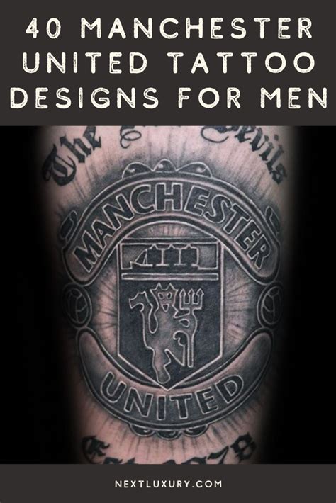 40 Manchester United Tattoo Designs for Men | Chest tattoo men, Tattoo ...