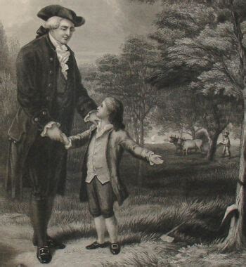 Portrait, George Washington, Cherry Tree, Antique Print, 1867 (Sold ...