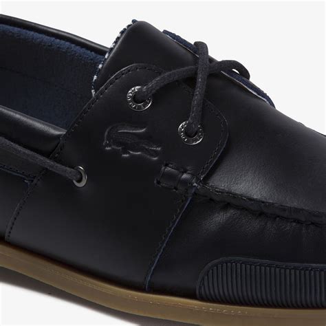 Men's Nautic Soft Leather Boat Shoes | LACOSTE