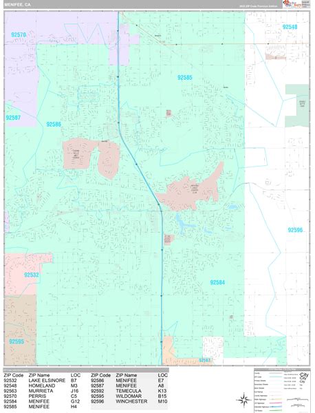 Menifee, CA Maps