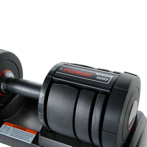 Weider SpeedWeight 100lbs. Adjustable Dumbbell Set with Stand – Sweatband