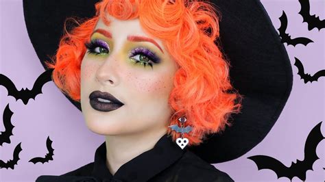 Cute Halloween Witch Makeup Tutorial - YouTube