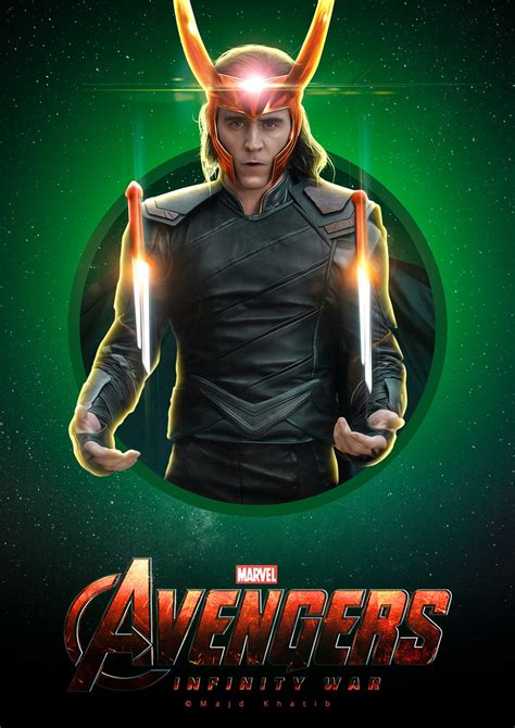 Avengers "Infinity War" - Loki | Poster By Majd Khatib