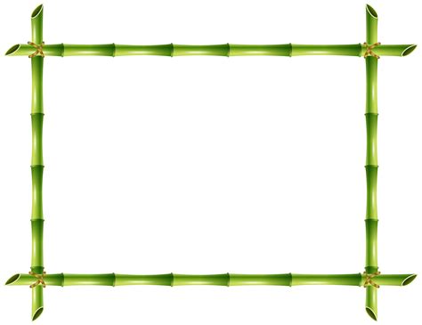 Bamboo Frame PNG Transparent Clip Art Image | Gallery Yopriceville ...