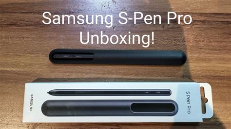 Samsung S-Pen Pro Unboxing. - YouTube